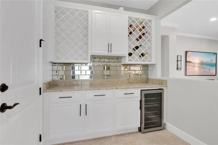 Bar with Wine Refrigerator