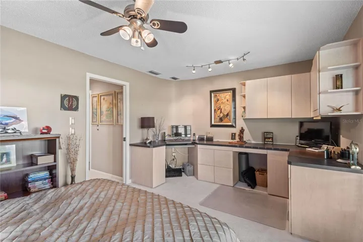 Full built in office cabinetry