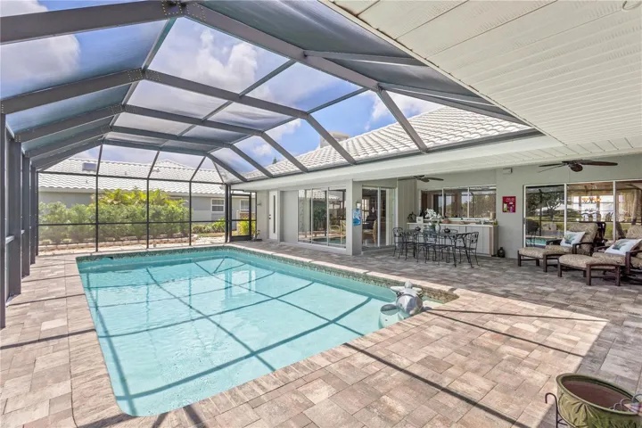 Private screened pool