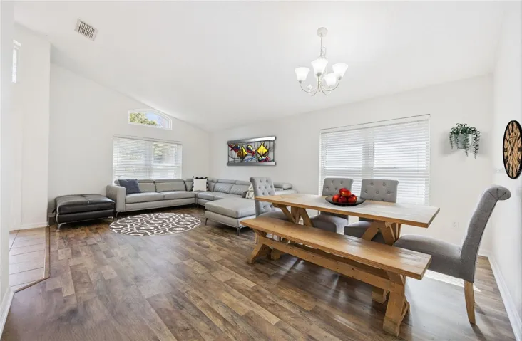 Seperate Formal Living/Dining Room Combo perfect for entertaining.  Virtually Accessorized.