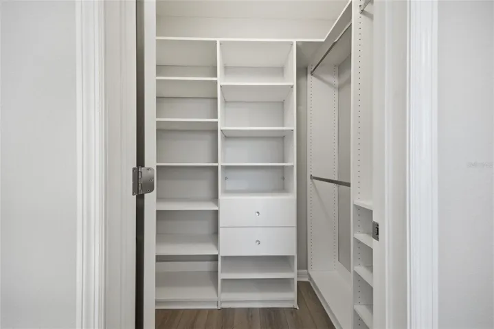 second bedroom custom walk in closet