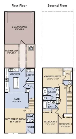 Floor Plan - Floor One and Floor Two