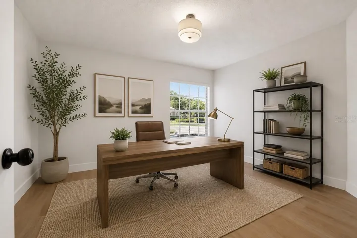Office/ Bedroom 3  (virtually staged)