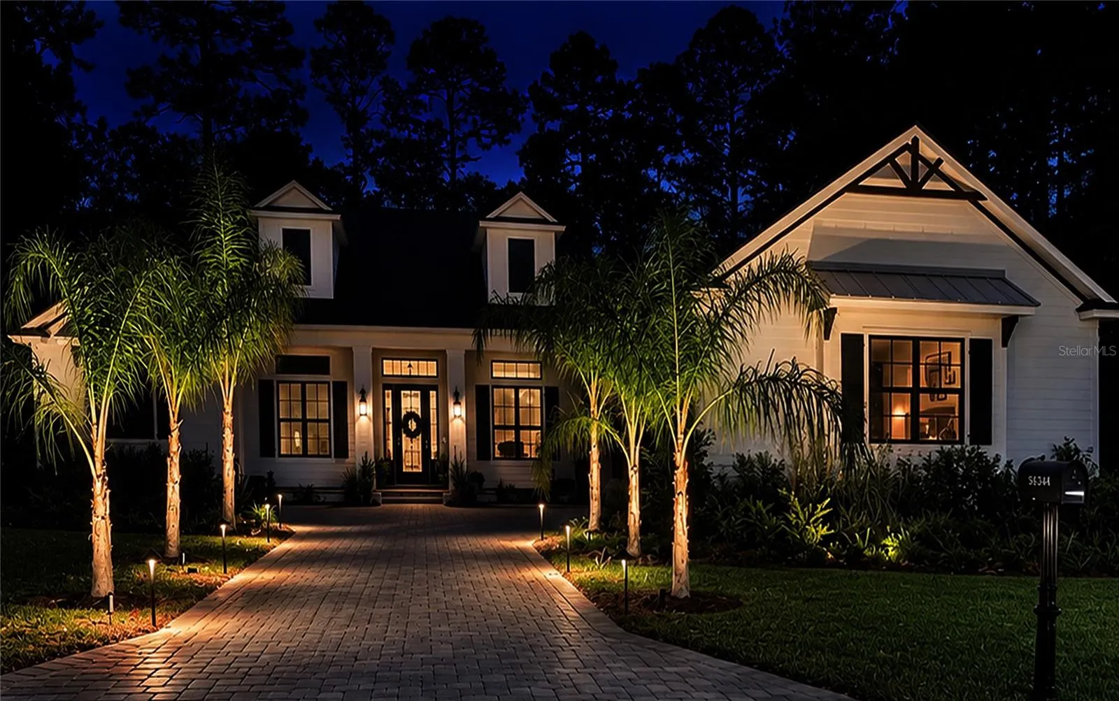 evening front view