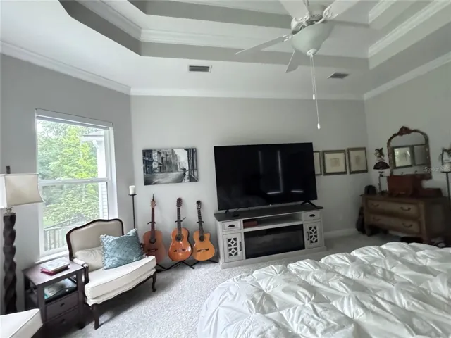 Primary Bedroom with large sitting area.