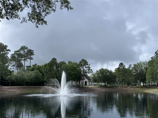 Pond steps from the house