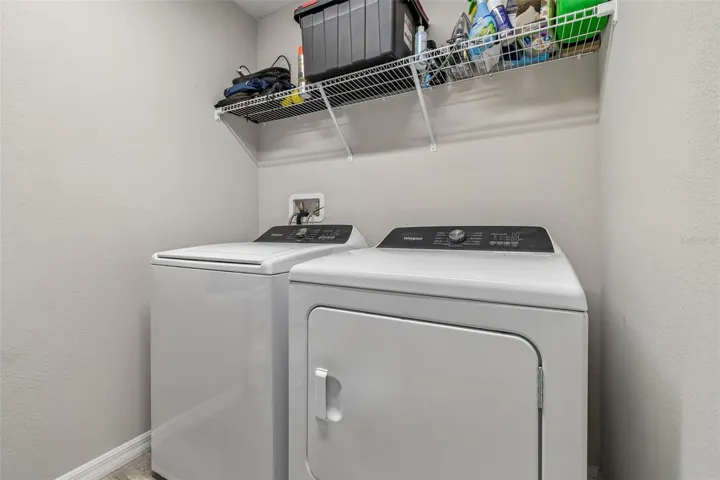 Indoor laundry, WITH WASHER/DRYER included...