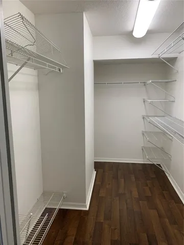 Primary walk in closet