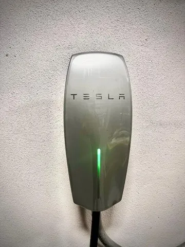 Tesla Charger in Garage