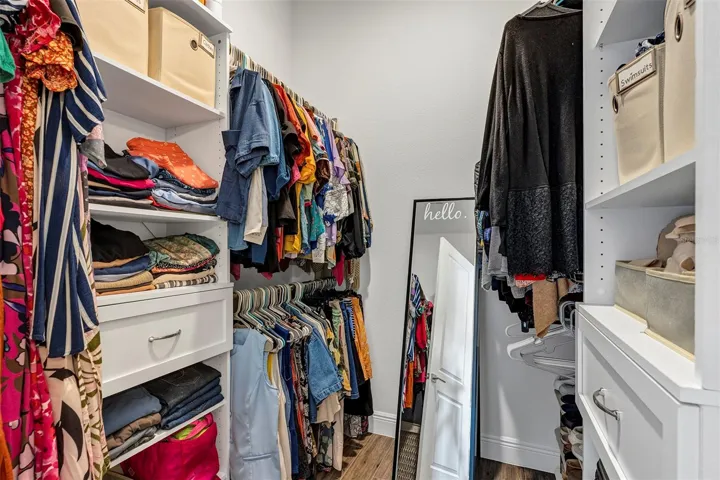 Second walk in closet in Primary suite
