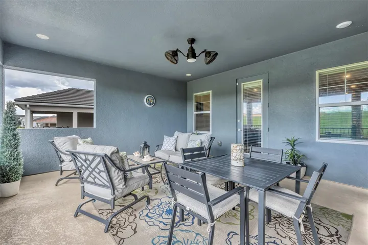 Upstairs covered porch