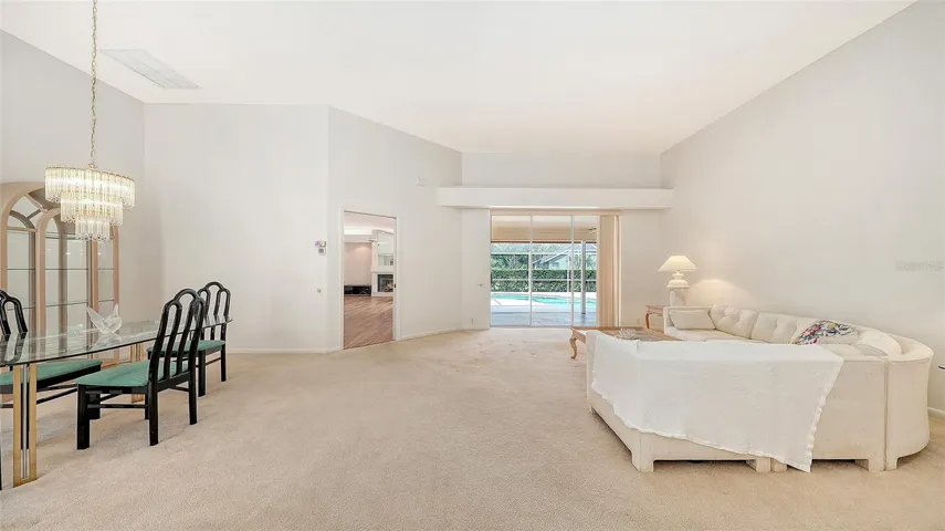 Open Living room and Dining room