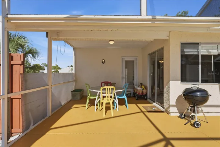 Covered back porch for chilling