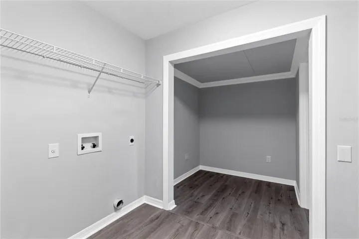 Inside Laundry room off kitchen