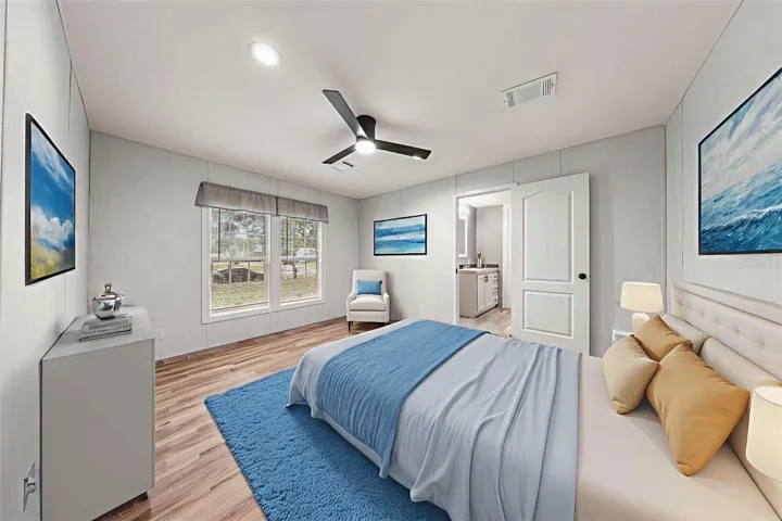 Virtually Staged Primary Bedroom