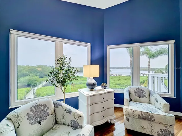 Experience unmatched tranquility in this primary suite, where fresh paint and captivating intercoastal vistas create a serene atmosphere that feels like a slice of paradise.