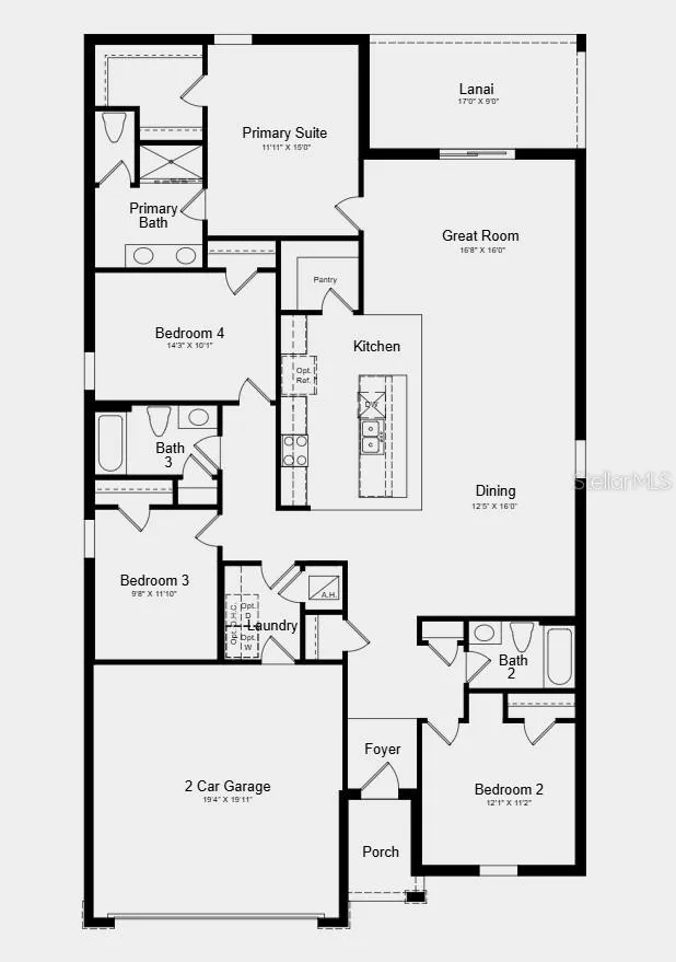 Floor Plan - Additional Highlights Include: window blinds throughout the whole house and all appliances included