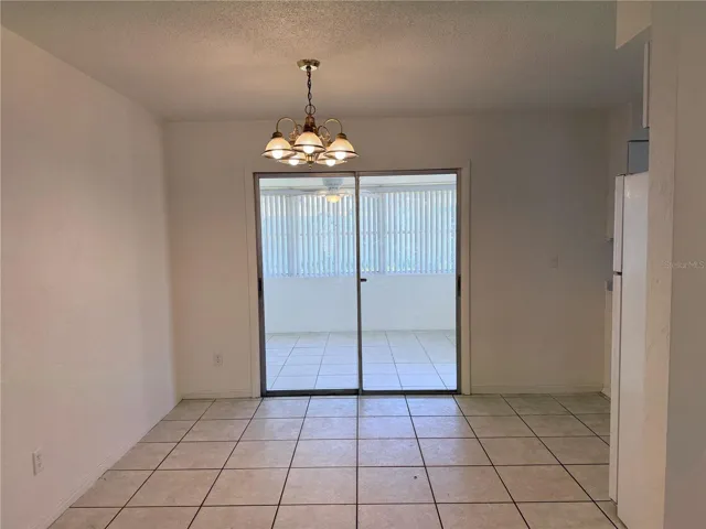 dining nook leading to porch