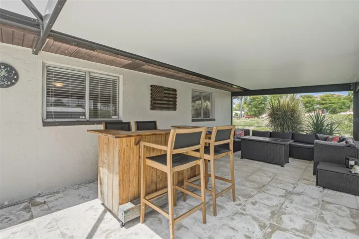 Covered Outdoor Entertaining Area.