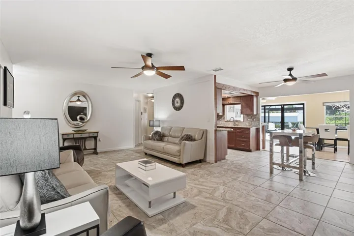 Open Concept Dining and Living Area.
