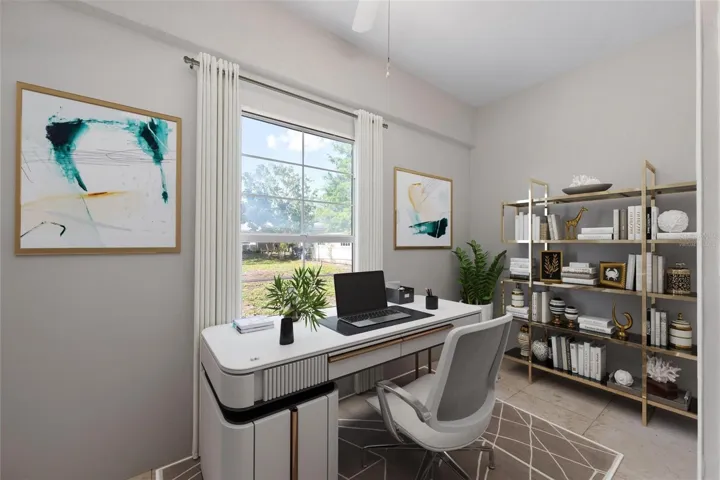 Virtually Staged - Office/Bonus Room