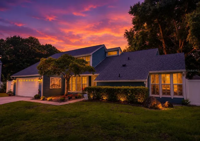 Sunset at 1319 Summertree Ct! End of a day full of fun and great memories.