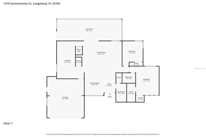 Main level floorplan