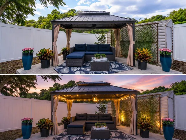 Virtual Staged with Gazebo and twilight