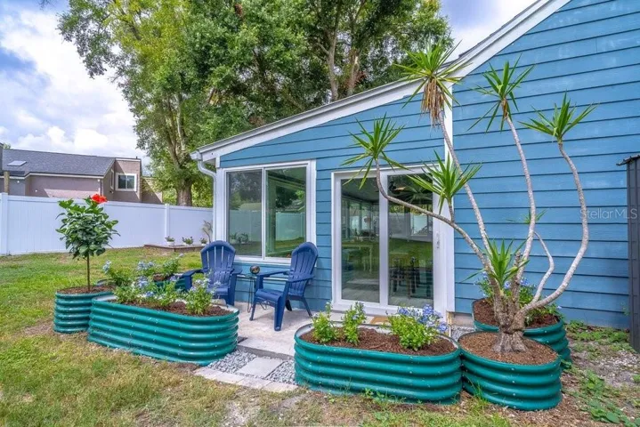A cozy place right outside of the sunroom