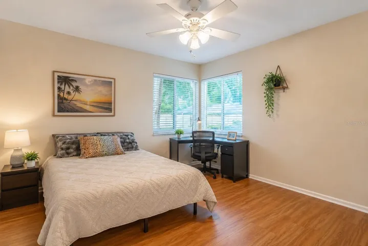 2nd bedroom downstairs Virtual Staged 10 x 14