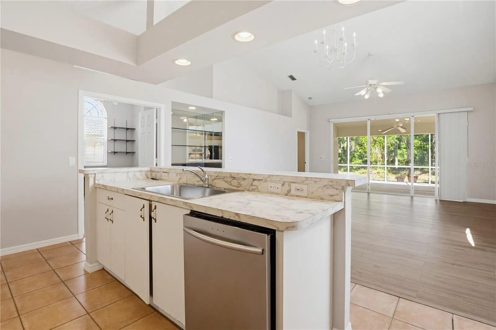 Kitchen and Living area