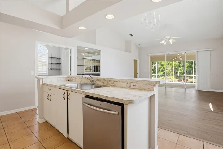 Kitchen and Living area