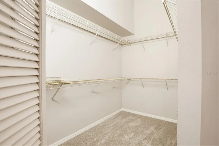 Primary closet
