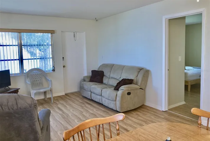 Living room. Back door to patio.
