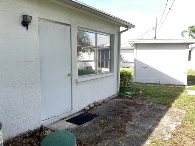 Rear patio
