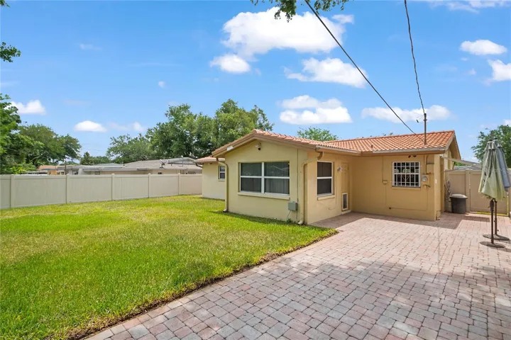 Large patio