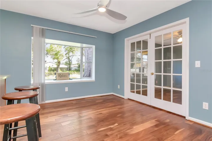 Double Glass Doors to bedroom 4