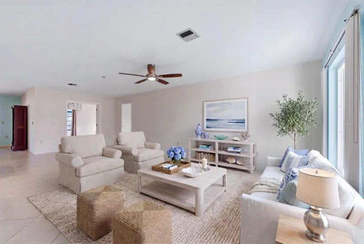 Virtually Staged Living Room