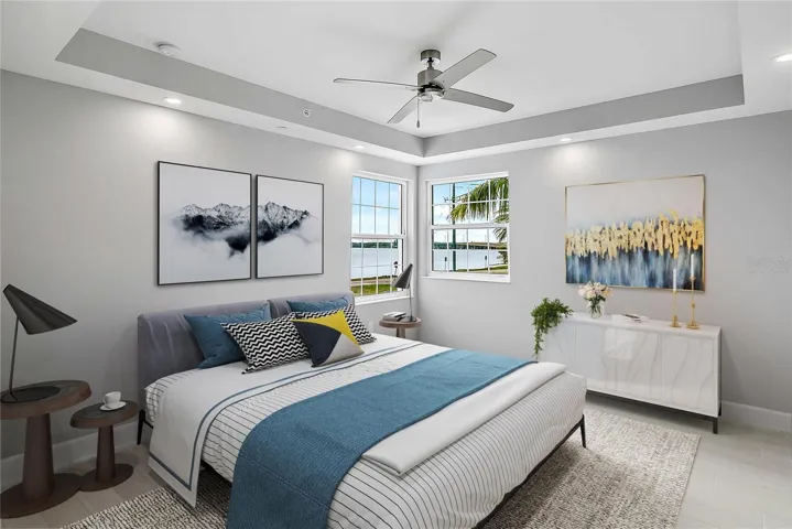 Bedroom, Virtually Staged