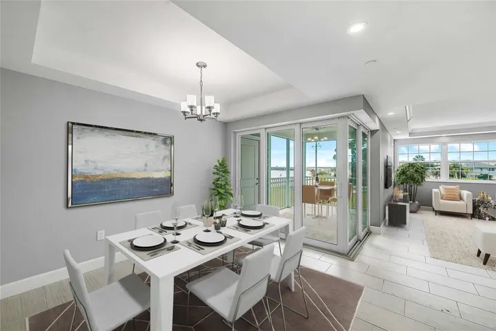 Dining Area, Virtually Staged