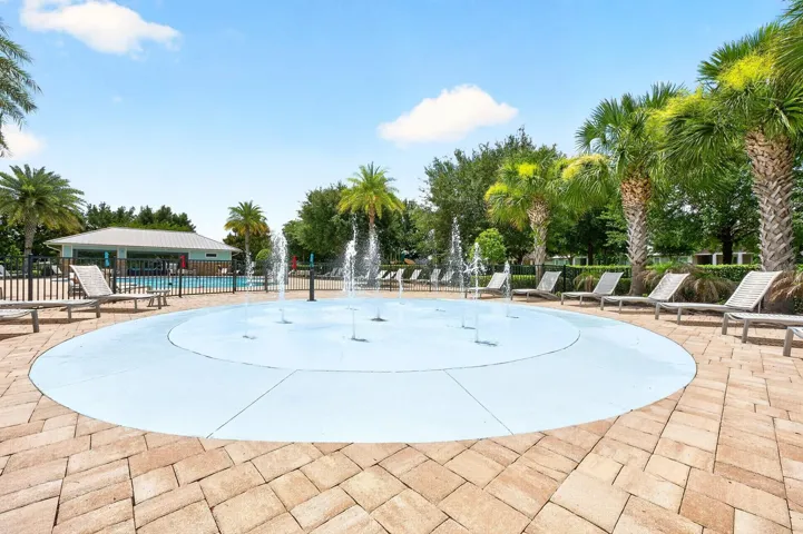 Community splash pad.