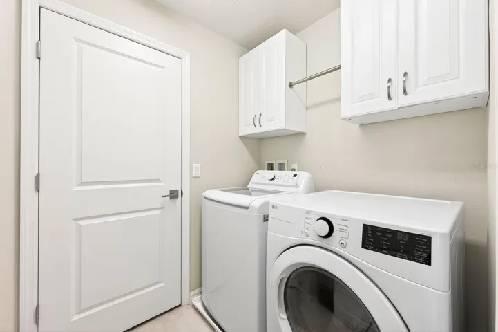Convenient second floor laundry.