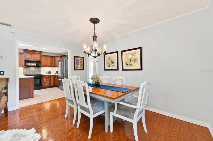 Formal dining area.