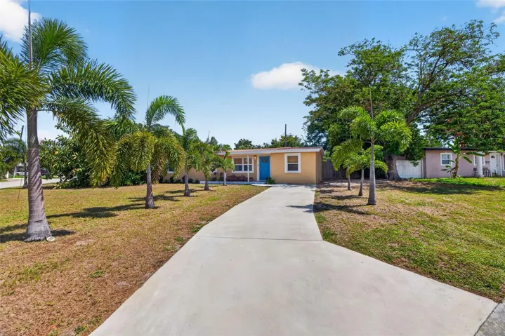 Large driveway