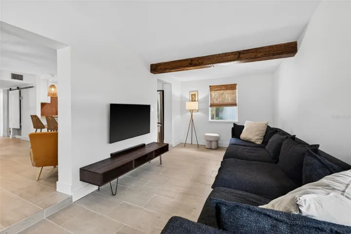 Porcelain tile throughout