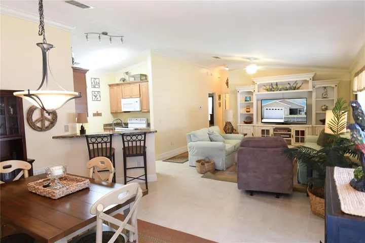 Dining Room Overlooking the Living Room
