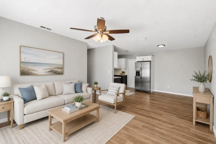 Staged living room