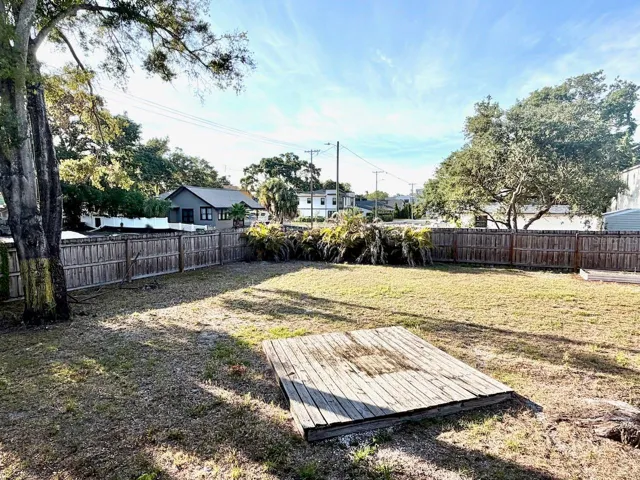Enormous back yard - large tree is sick and can be removed