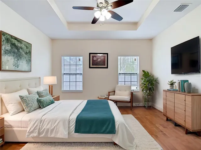 Primary bedroom Virtually staged