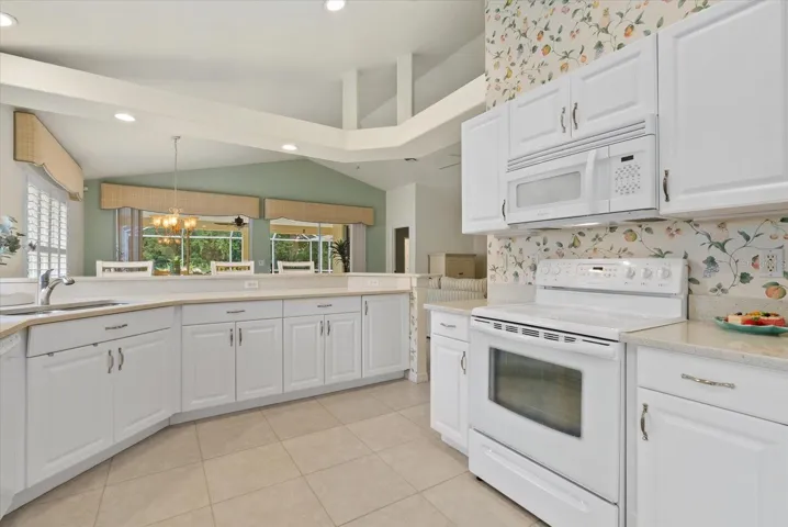 Kitchen open to Dining Room